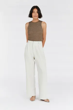 ZANTHE CHOC MARLE KNIT TOP